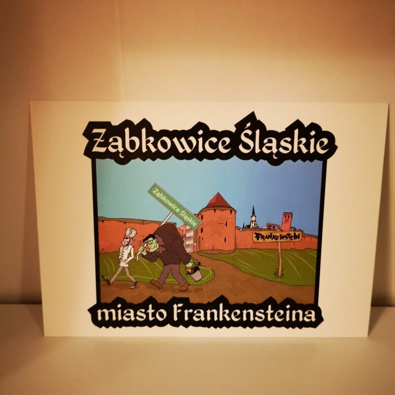 Pocztówka - znak Frankenstein
