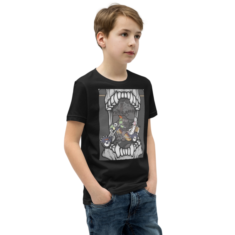 T-shirt uniwersalny - Harley w czaszce - obrazek 2