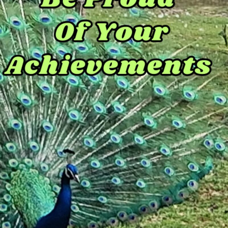 Be Proud Of Your Achievements