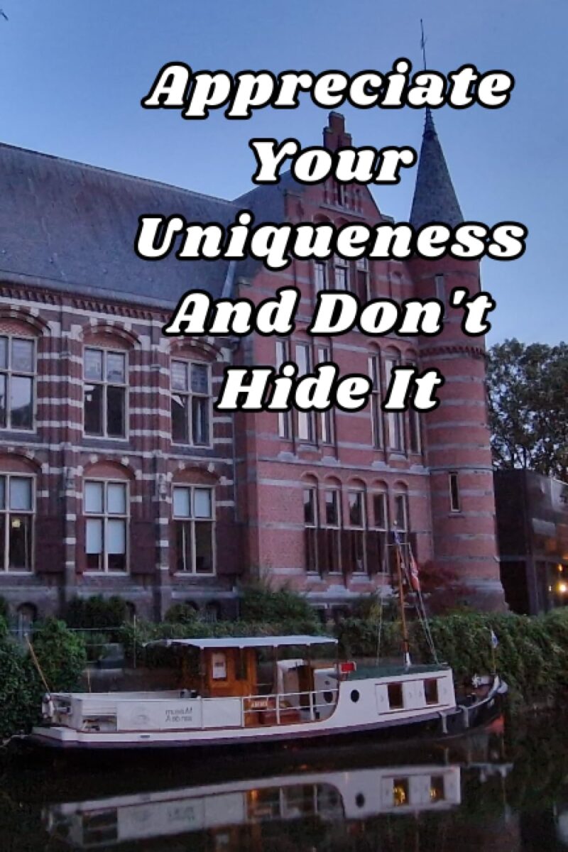 Appreciate Your Uniqueness And Don't Hide It