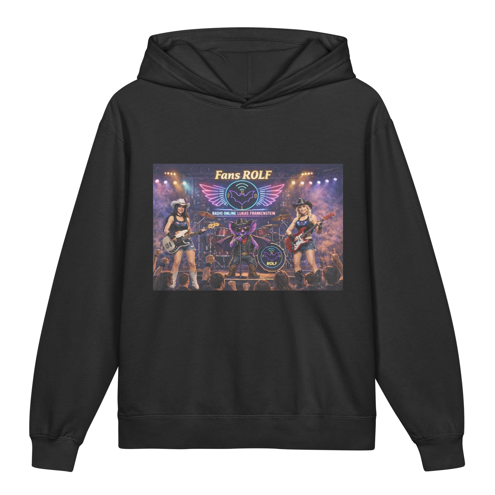 Młodzieżowa lekka bluza z kapturem - FANS ROLF